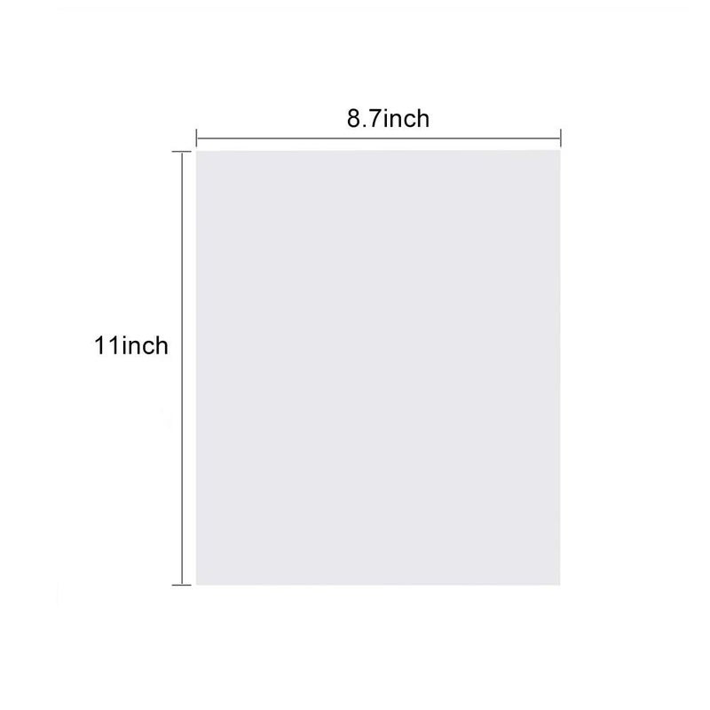 Aulufft 15 Pcs 7.5 mil Blank Stencil,8.5" x 11" Milky Translucent PET Stencils Sheets,Square Stencil Template Reusable Template Material for Making Your Own Stencils - Image 4
